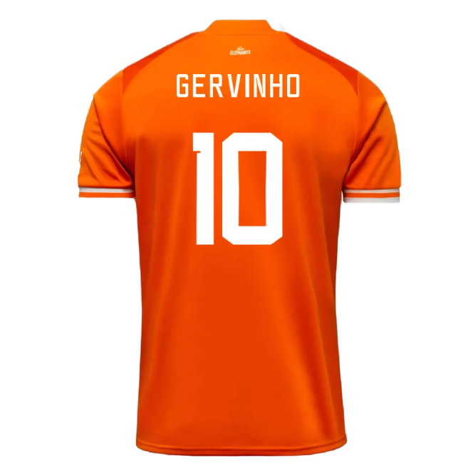 2023 Ivory Coast Home AFCON Winner Shirt (Gervinho 10)