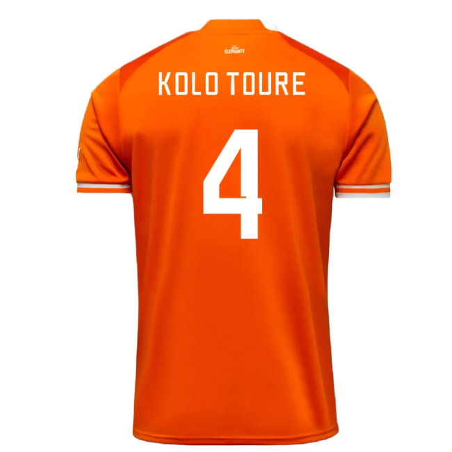 2023 Ivory Coast Home AFCON Winner Shirt (Kolo Toure 4)