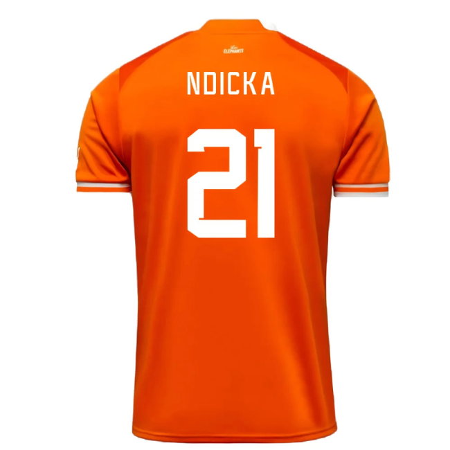 2023 Ivory Coast Home AFCON Winner Shirt (Ndicka 21)