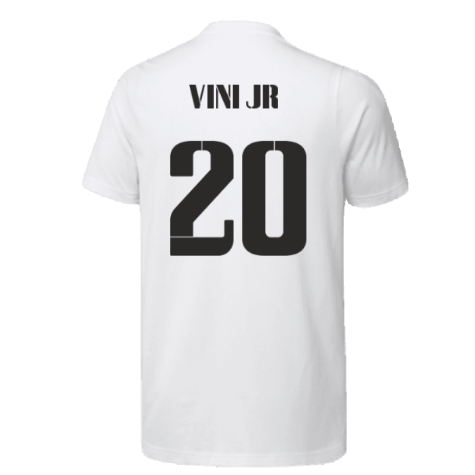 2023 Real Madrid Graphic Tee (White) (VINI JR 20)