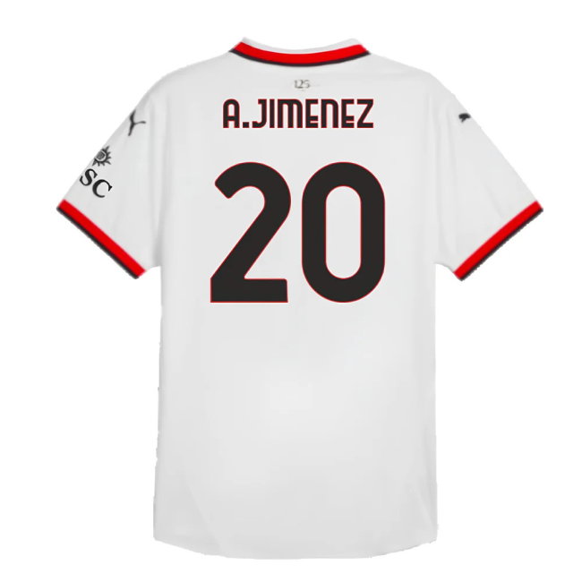 2024-2025 AC Milan Away Authentic Shirt (A.Jimenez 20)