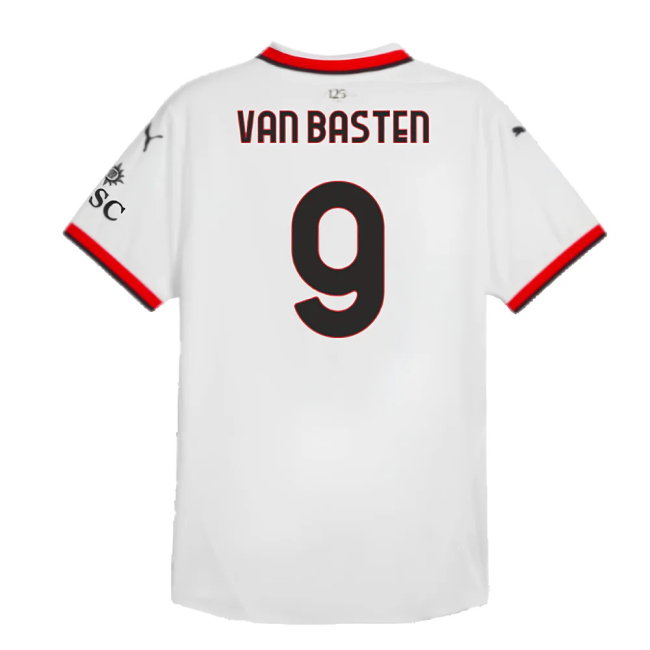 2024-2025 AC Milan Away Authentic Shirt (Van Basten 9)