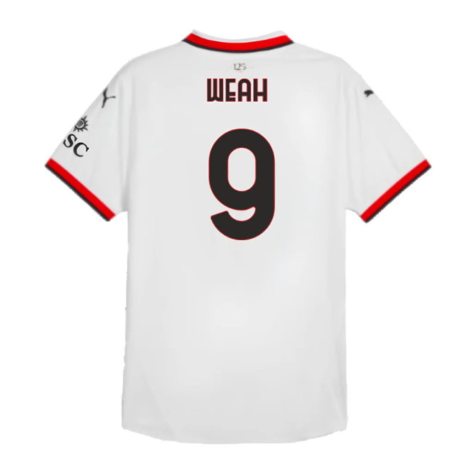 2024-2025 AC Milan Away Authentic Shirt (Weah 9)