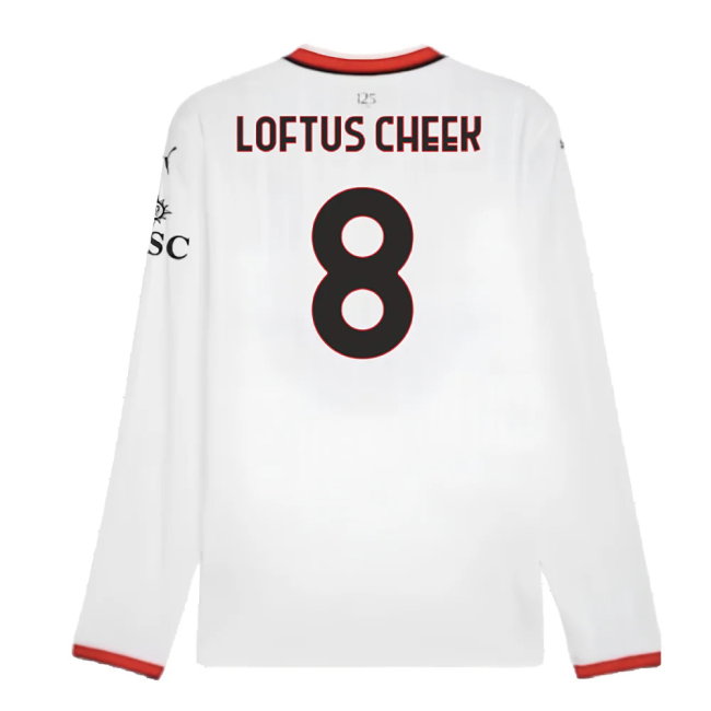 2024-2025 AC Milan Away Long Sleeve Shirt (Loftus Cheek 8)