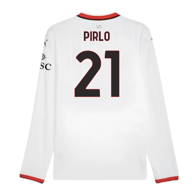 2024-2025 AC Milan Away Long Sleeve Shirt (Pirlo 21)