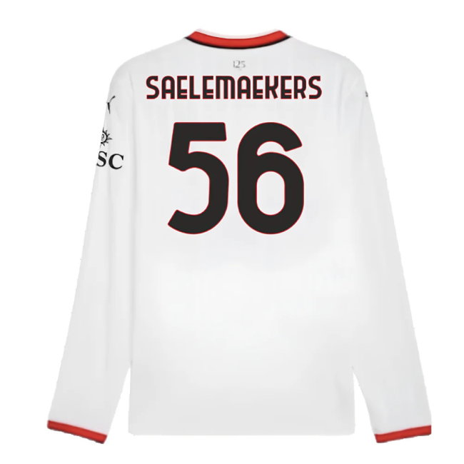 2024-2025 AC Milan Away Long Sleeve Shirt (Saelemaekers 56)