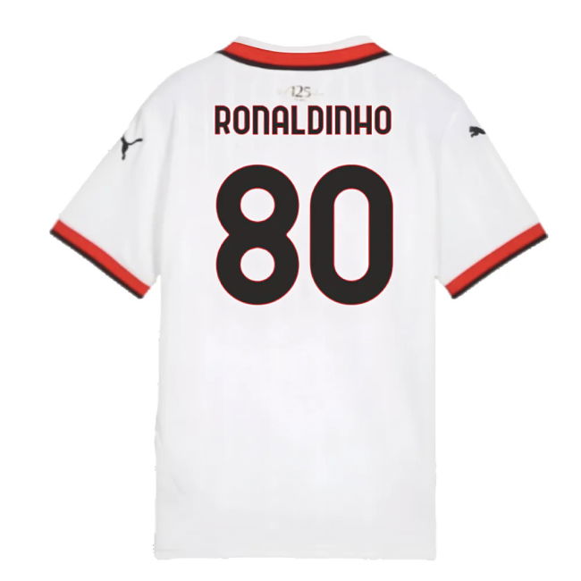 2024-2025 AC Milan Away Shirt (Kids) (Ronaldinho 80)