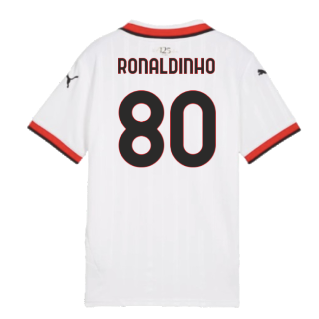 2024-2025 AC Milan Away Shirt (Kids) (Ronaldinho 80)