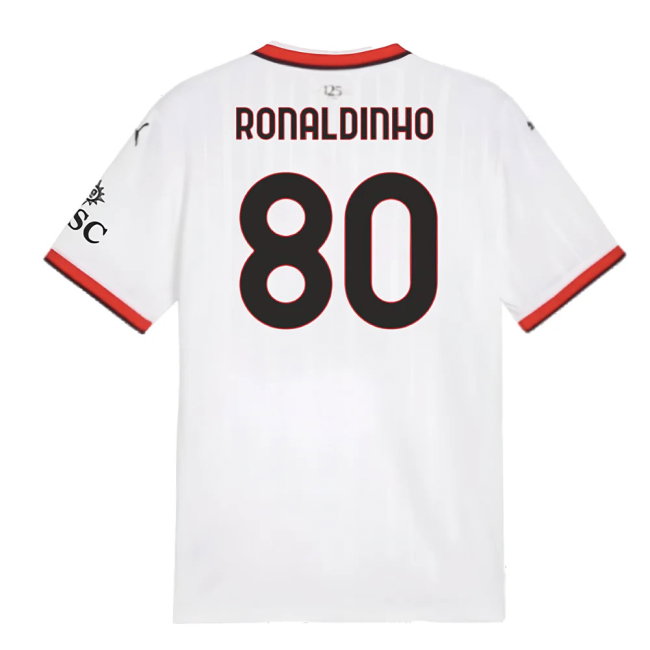 2024-2025 AC Milan Away Shirt (Ronaldinho 80)