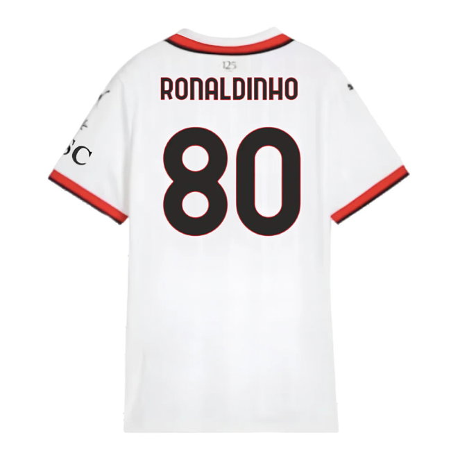 2024-2025 AC Milan Away Shirt (Womens) (Ronaldinho 80)