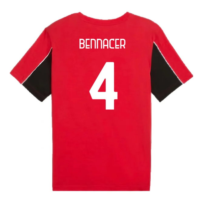 2024-2025 AC Milan FtblArchive Tee (Red) (Bennacer 4)