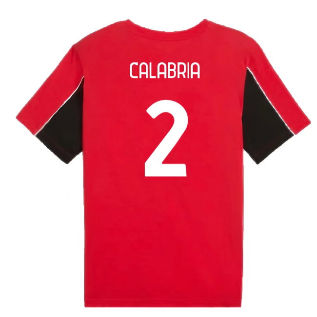 2024-2025 AC Milan FtblArchive Tee (Red) (Calabria 2)