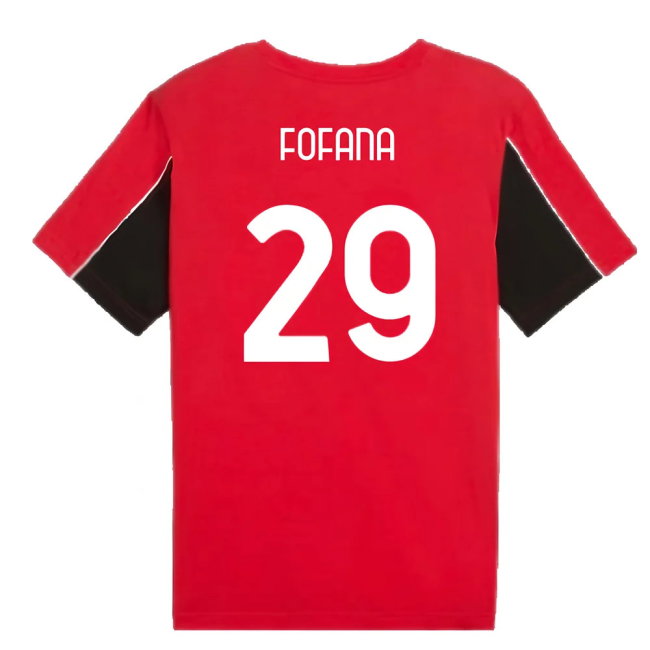2024-2025 AC Milan FtblArchive Tee (Red) (Fofana 29)