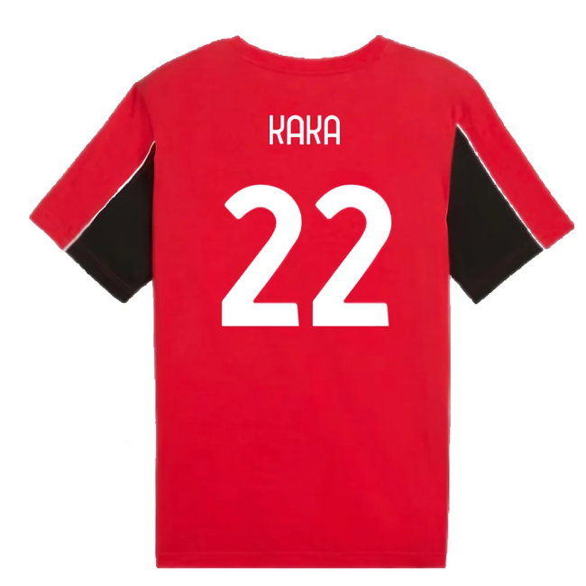 2024-2025 AC Milan FtblArchive Tee (Red) (Kaka 22)