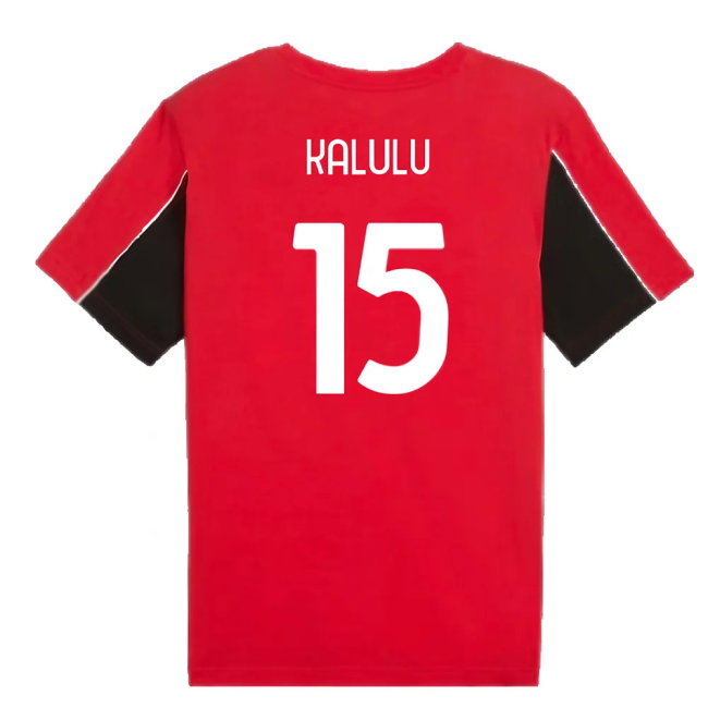 2024-2025 AC Milan FtblArchive Tee (Red) (Kalulu 15)
