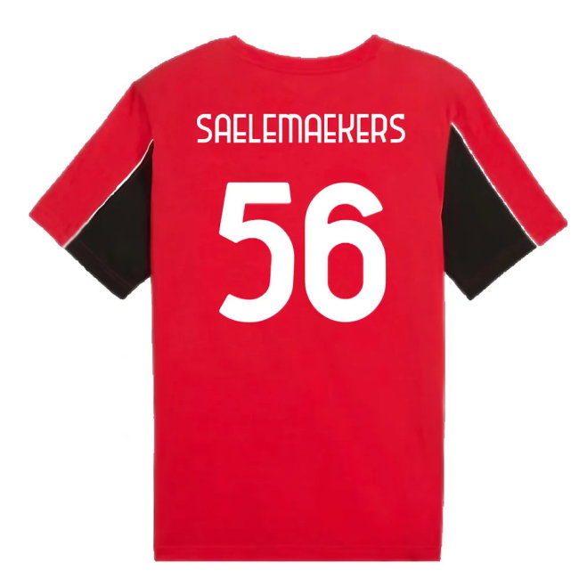 2024-2025 AC Milan FtblArchive Tee (Red) (Saelemaekers 56)