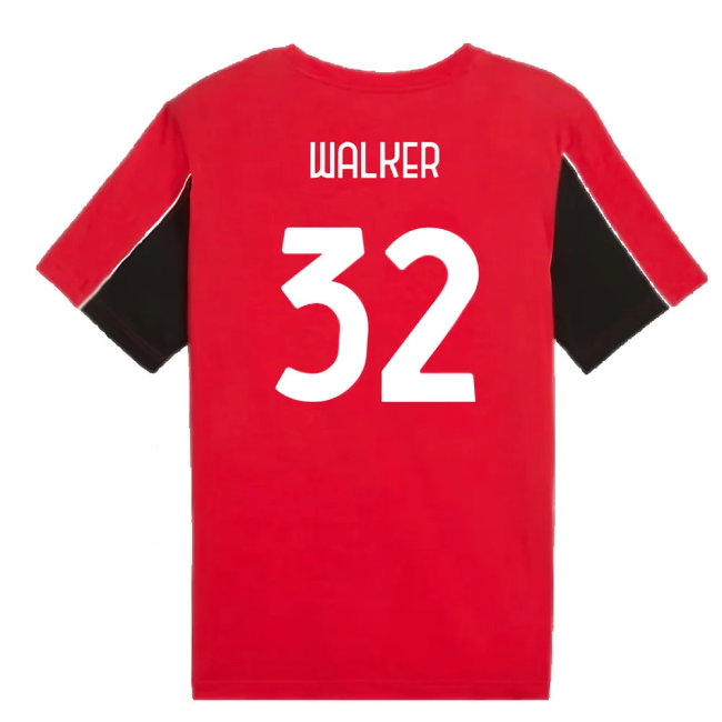 2024-2025 AC Milan FtblArchive Tee (Red) (Walker 32)