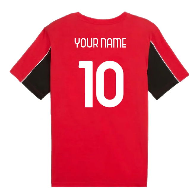 2024-2025 AC Milan FtblArchive Tee (Red) (Your Name)