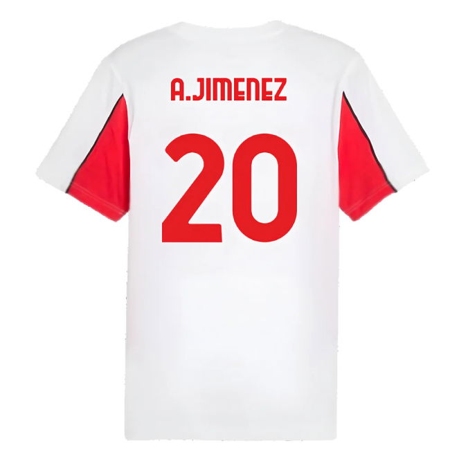 2024-2025 AC Milan FtblArchive Tee (White) (A.Jimenez 20)