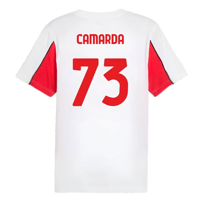 2024-2025 AC Milan FtblArchive Tee (White) (Camarda 73)