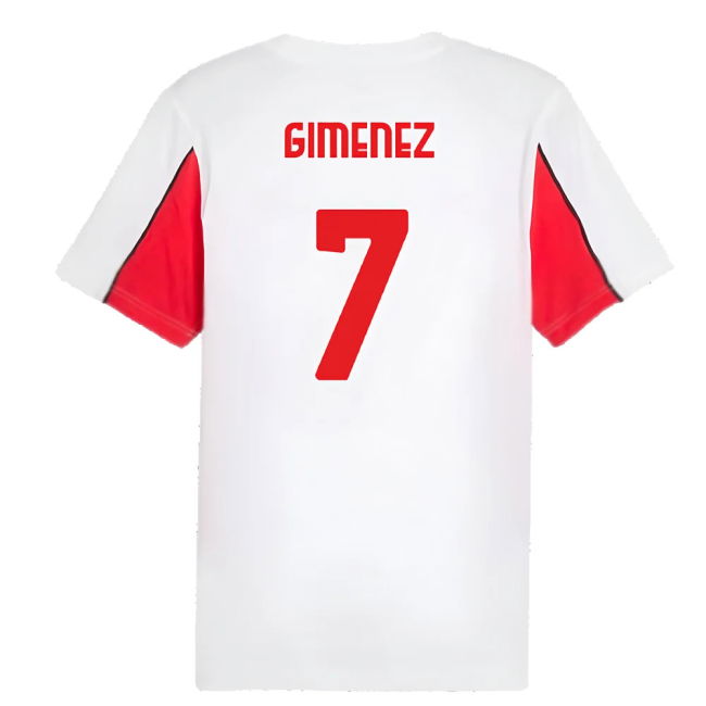 2024-2025 AC Milan FtblArchive Tee (White) (Gimenez 7)
