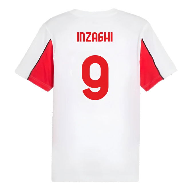 2024-2025 AC Milan FtblArchive Tee (White) (Inzaghi 9)