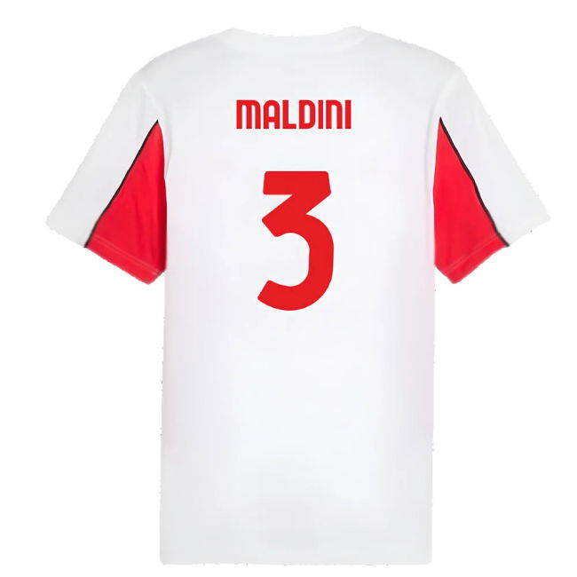2024-2025 AC Milan FtblArchive Tee (White) (Maldini 3)