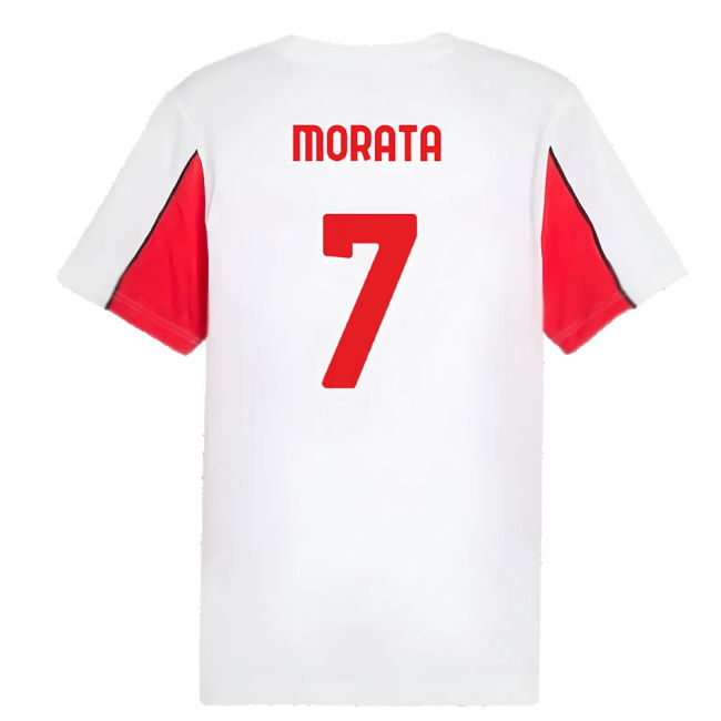 2024-2025 AC Milan FtblArchive Tee (White) (Morata 7)