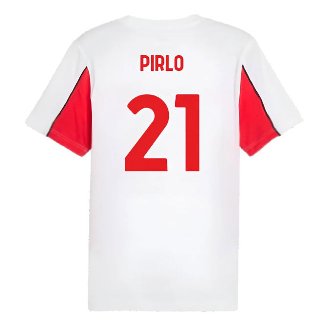 2024-2025 AC Milan FtblArchive Tee (White) (Pirlo 21)
