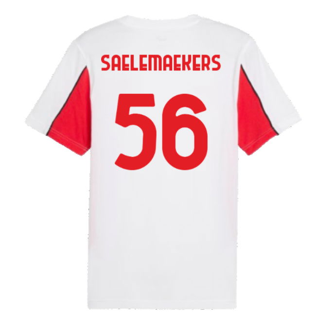 2024-2025 AC Milan FtblArchive Tee (White) (Saelemaekers 56)