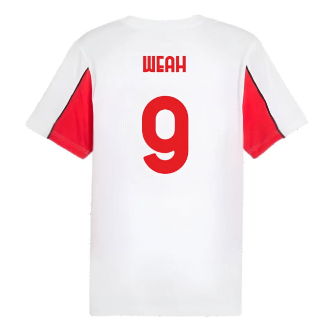 2024-2025 AC Milan FtblArchive Tee (White) (Weah 9)