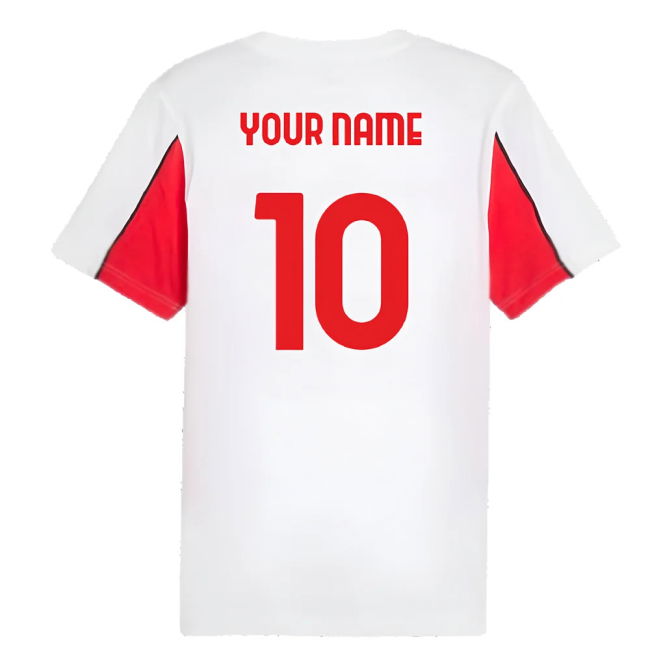 2024-2025 AC Milan FtblArchive Tee (White) (Your Name)