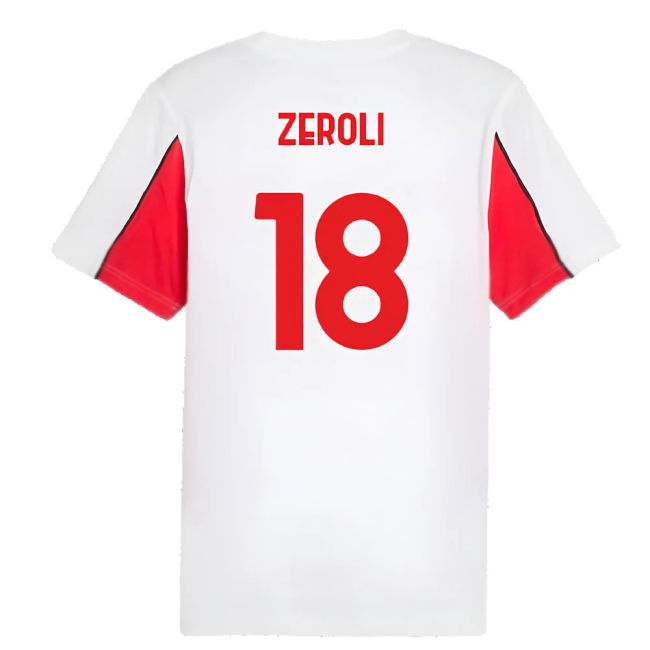 2024-2025 AC Milan FtblArchive Tee (White) (Zeroli 18)