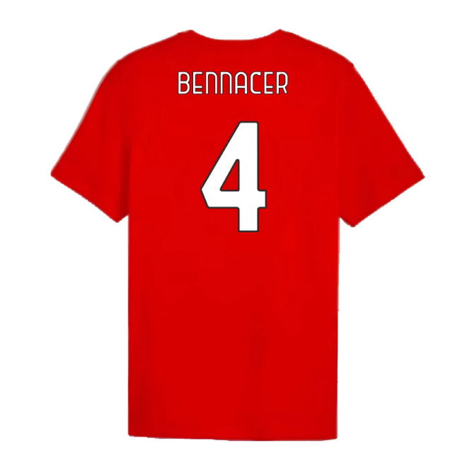 2024-2025 AC Milan ftblCulture Tee (Red) (Bennacer 4)