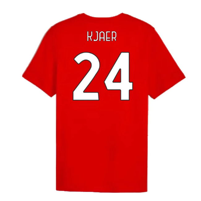 2024-2025 AC Milan ftblCulture Tee (Red) (Kjaer 24)