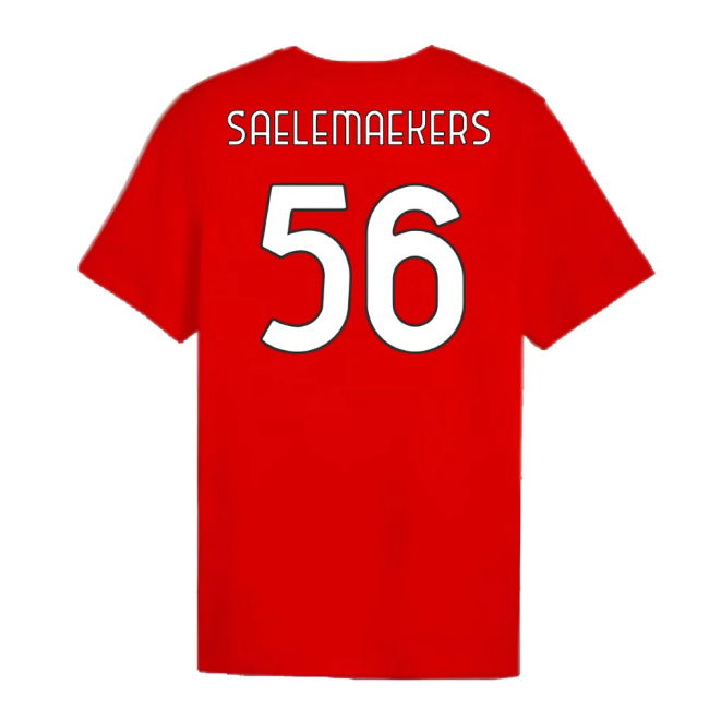 2024-2025 AC Milan ftblCulture Tee (Red) (Saelemaekers 56)