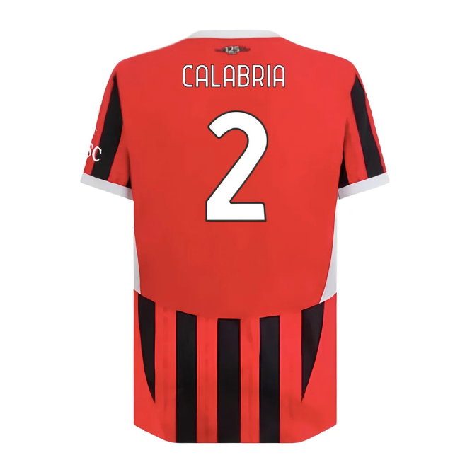 2024-2025 AC Milan Home Authentic Shirt (Calabria 2)