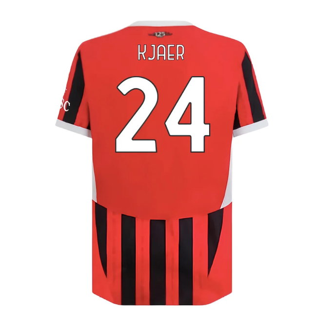 2024-2025 AC Milan Home Authentic Shirt (Kjaer 24)