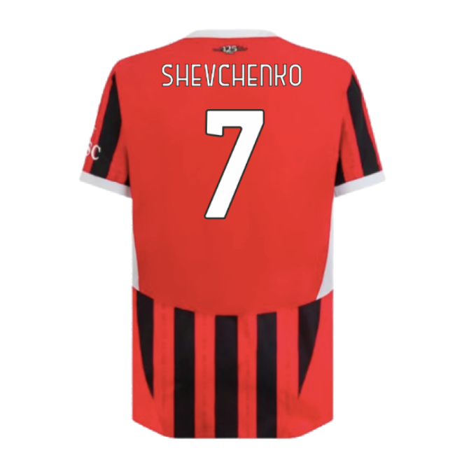 2024-2025 AC Milan Home Authentic Shirt (Shevchenko 7)
