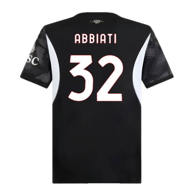 2024-2025 AC Milan Home Goalkeeper Shirt (Black) (ABBIATI 32)