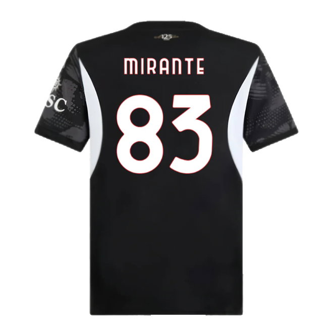 2024-2025 AC Milan Home Goalkeeper Shirt (Black) (MIRANTE 83)