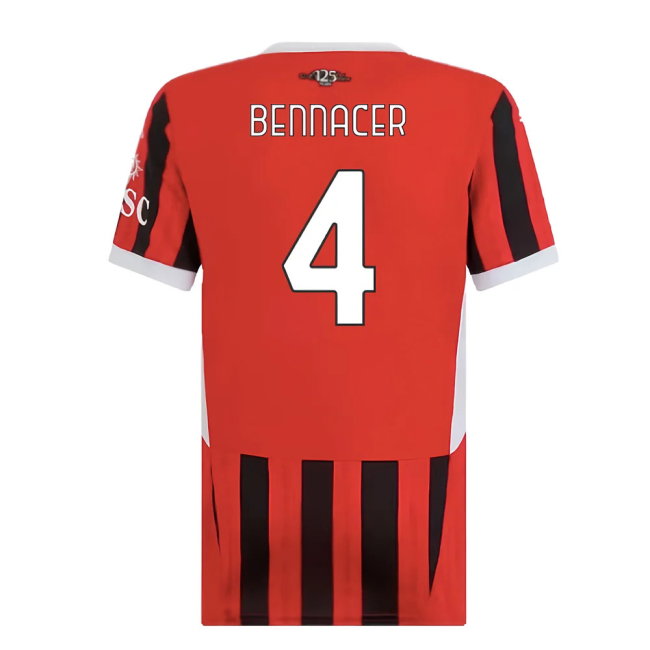 2024-2025 AC Milan Home Shirt (Womens) (Bennacer 4)