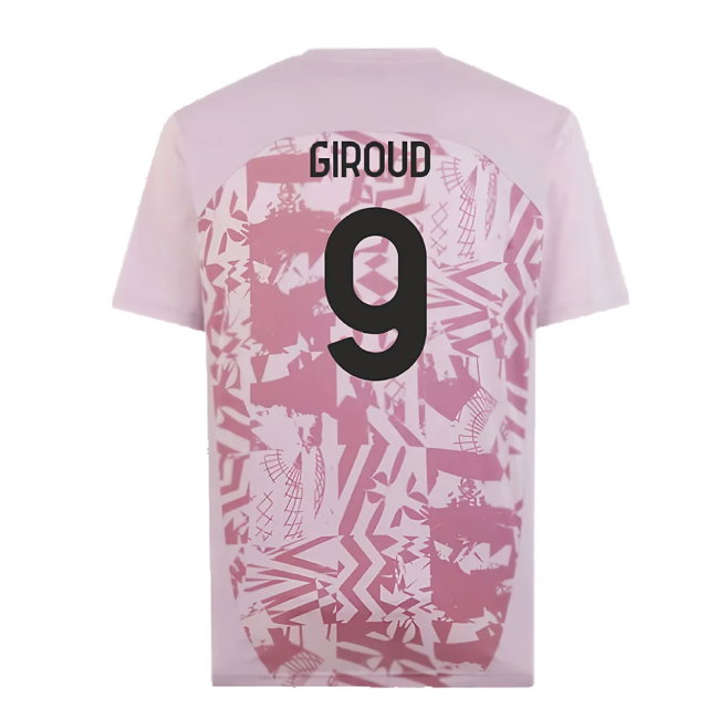 2024-2025 AC Milan Pre-Match Shirt (Grape) (Giroud 9)