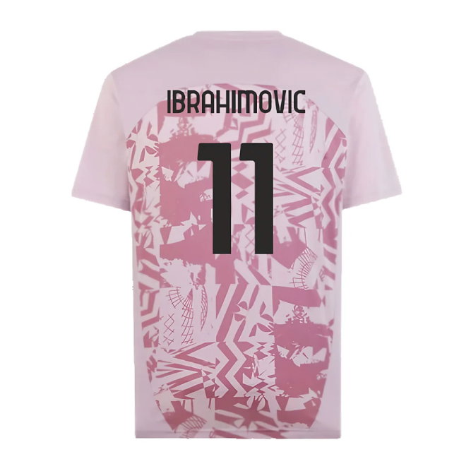2024-2025 AC Milan Pre-Match Shirt (Grape) (Ibrahimovic 11)