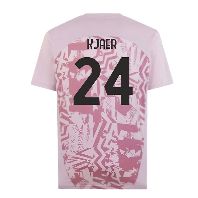 2024-2025 AC Milan Pre-Match Shirt (Grape) (Kjaer 24)