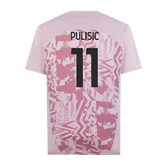 2024-2025 AC Milan Pre-Match Shirt (Grape) (Pulisic 11)