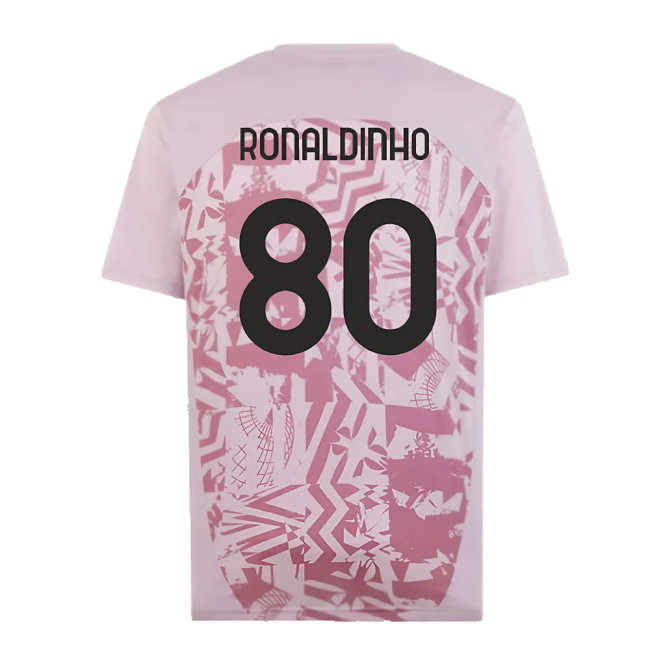 2024-2025 AC Milan Pre-Match Shirt (Grape) (Ronaldinho 80)