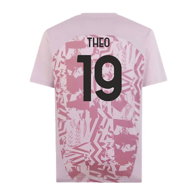 2024-2025 AC Milan Pre-Match Shirt (Grape) (Theo 19)