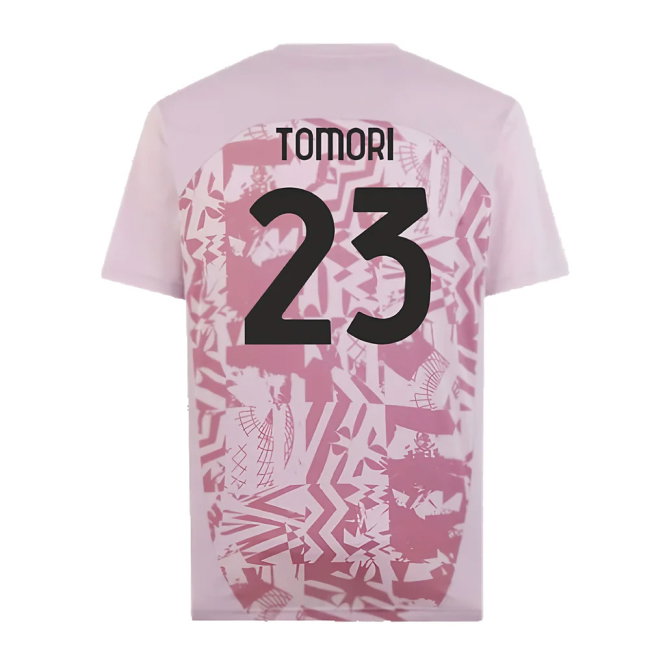 2024-2025 AC Milan Pre-Match Shirt (Grape) (Tomori 23)