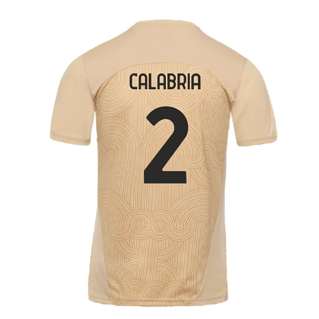 2024-2025 AC Milan Pre-Match Shirt (Putty) (Calabria 2)